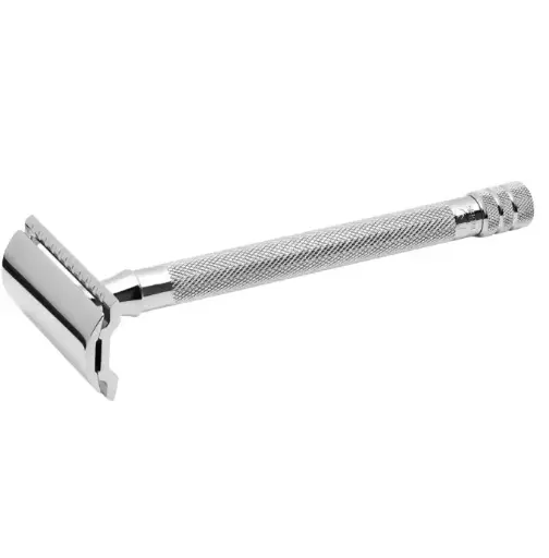[ART2417] RASOIR DE SÛRETE Femme extra-long Chromé brillant + 10 lames
