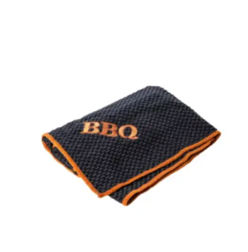 [ART2245] POETSDOEK Microvezel  BARBECUE met musketon 