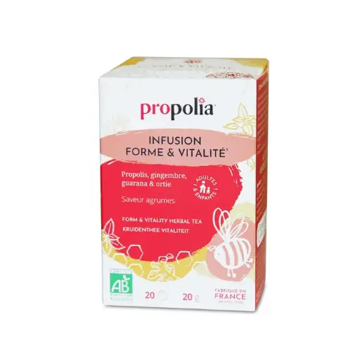 [ART2429] PROP INFUSION FORME ET VITALITÉ Propolis, Gingembre, Guarana & Ortie 