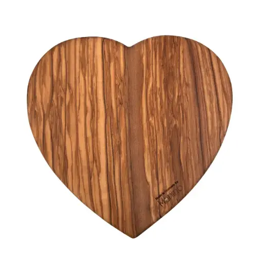 [ART2431] Planche à tartiner Coeur Bois d'olivier