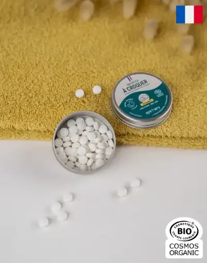 [ART2458] API DENTIFRICE à CROQUER - Goût Menthe 60 pastilles