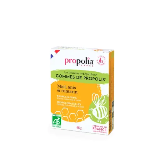[ART0289] PROP GOMMES PROPOLIS BIO Romarin, anis