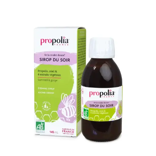[ART0316] PROP SIROP DU SOIR  - Propolis miel & 4 extraits de plantes 