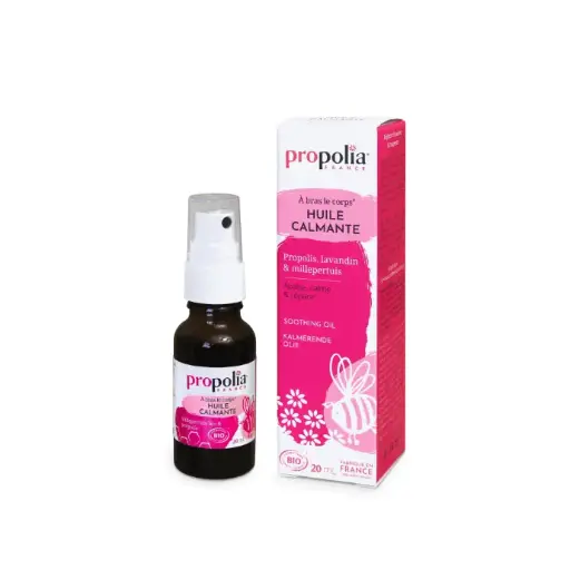 [ART0338] PROP HUILE CALMANTE Propolis Lavandin Millepertuis 
