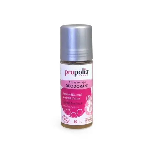 [ART0490] PROP DEODORANT Hamamelis Miel Propolis Cristal d'Alun