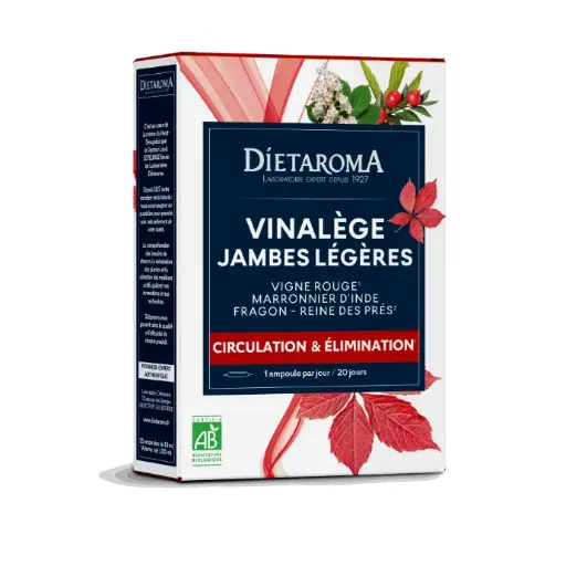 [ART0714] DIET VINALEGE Jambes Légères - Circulation et Elimination Ampoules 